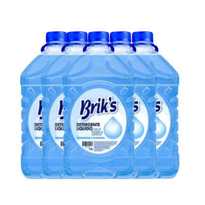 Detergente Líquido Brik's 5L Bidón | Desde $3.290 c/u | Todos los Aromas