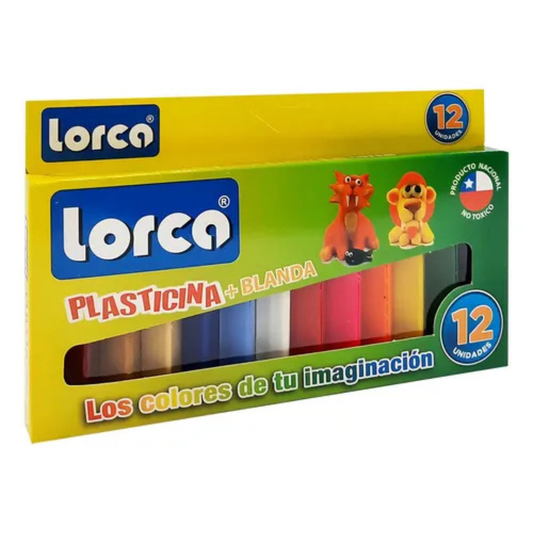 Plasticina Lorca 12 unidades Colores Mixtos