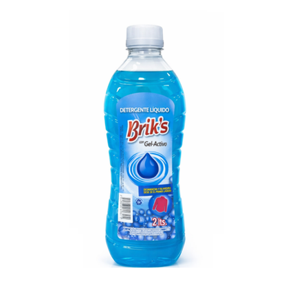 Detergente Matic Brik's Botella 2L Azul/Celeste | Desde $1.550 c/u