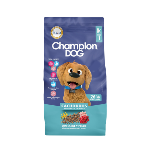 Alimento Perro Champion Dog ADULTO/CACHORRO Carne/Pollo18kg