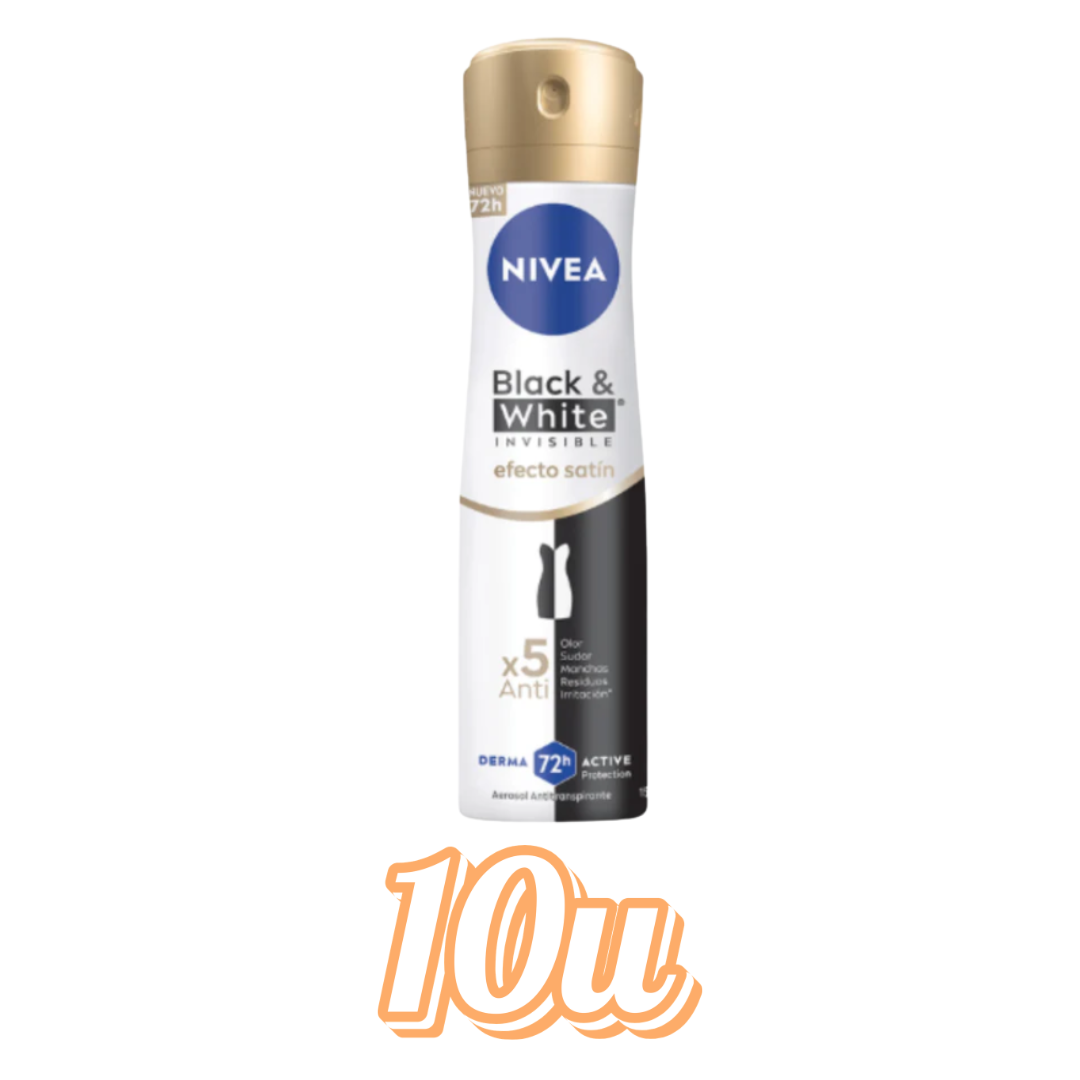 Desodorante Spray Nivea B&W 150 ml $1.790 c/u