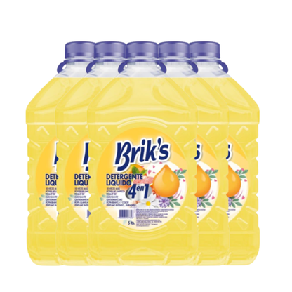 Detergente Líquido Brik's 5L Bidón | Desde $3.290 c/u | Todos los Aromas