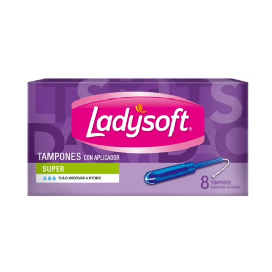 Tampones Ladysoft con aplicador 8u - $2.220 c/u