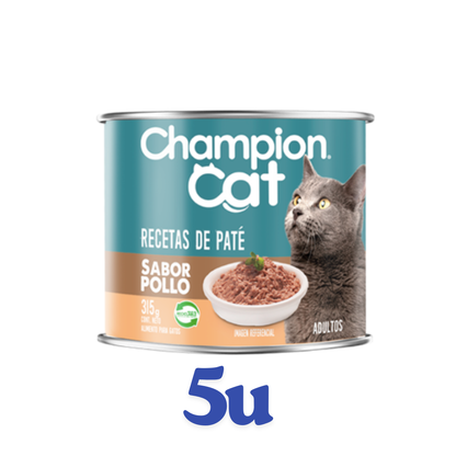 Alimento húmedo Champion cat gatos adultos 315g $1.450 c/u