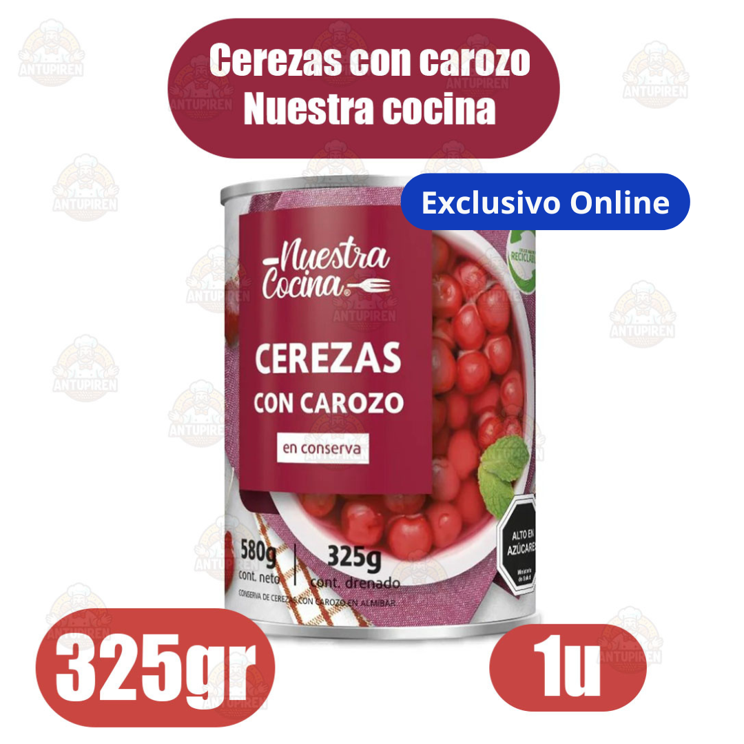 Cerezas con carozo nuestra cocina - 325gr