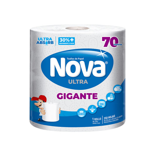 Toalla de Papel Nova Ultra Gigante 70mtrs - $2.470 c/u