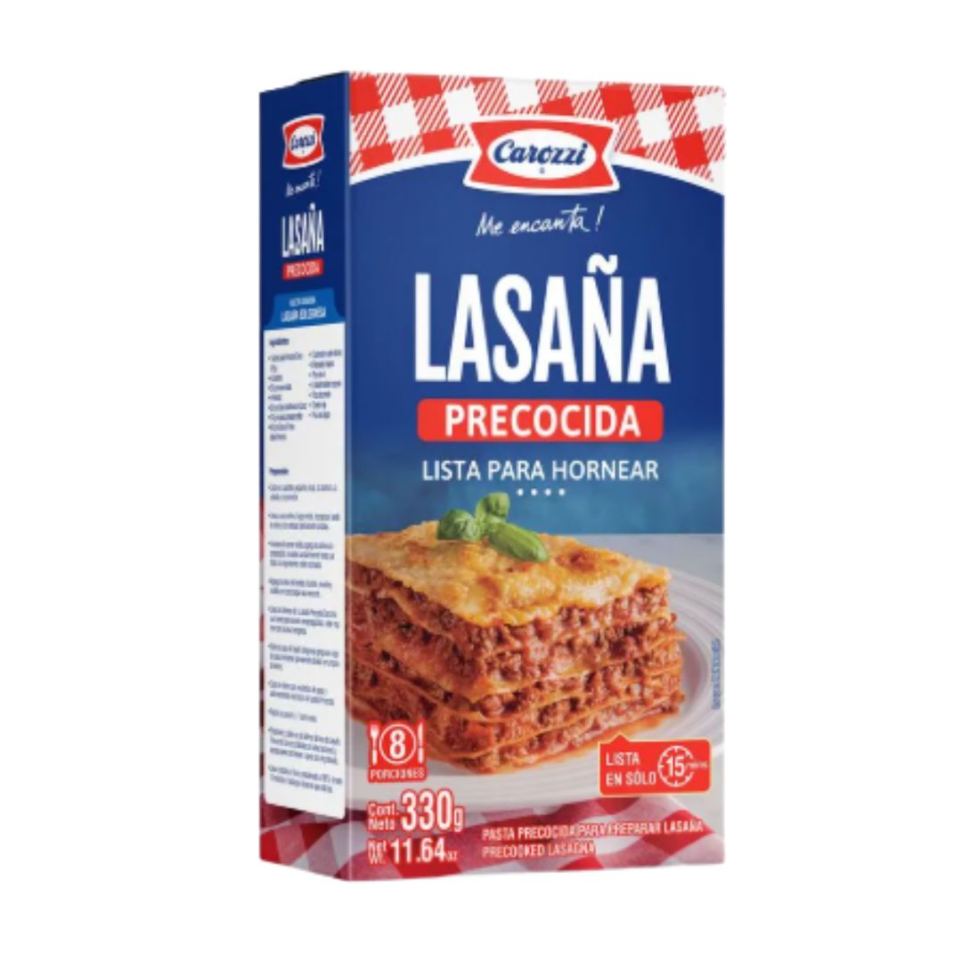 Lasaña precocida Carozzi 330g - $1.890 c/u