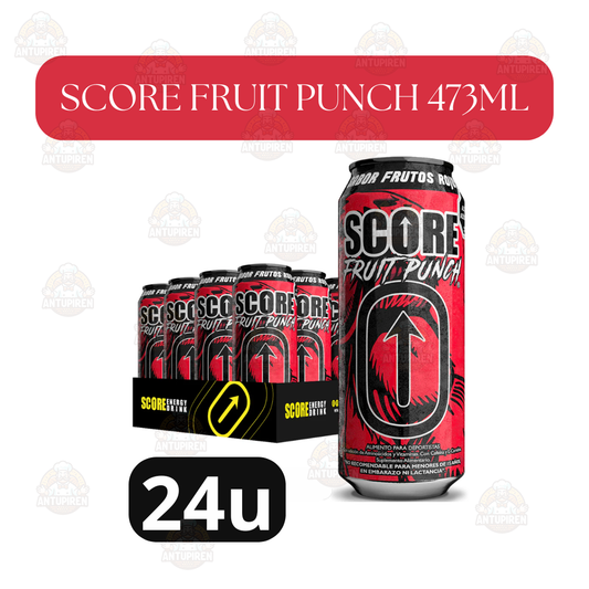 SCORE Fruit punch Energy Drink 473ml – Pack de 24 Latas