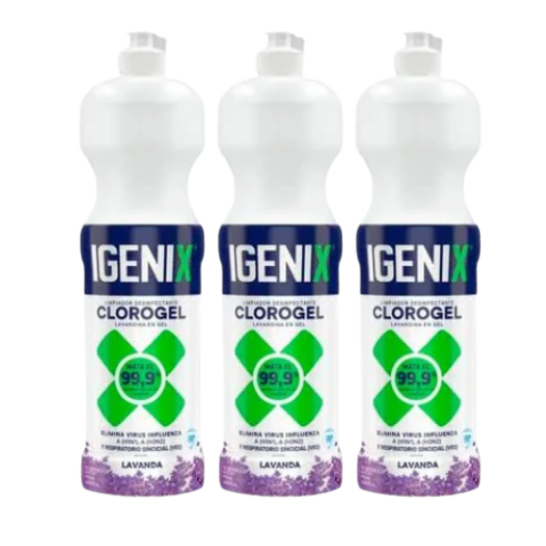Limpiador Cloro Gel Igenix Tradicional 900ml - $1.390 c/u