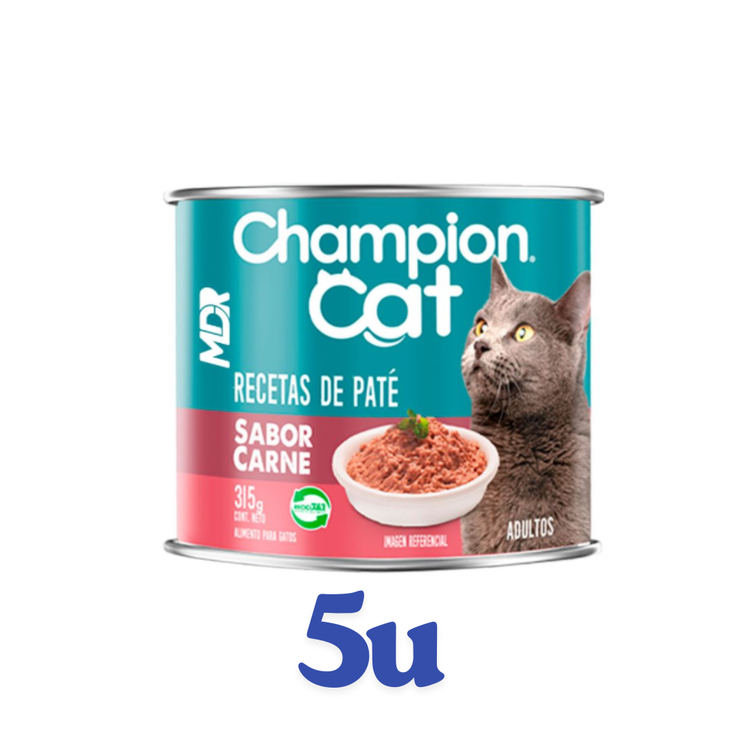 Alimento húmedo Champion cat gatos adultos 315g $1.450 c/u