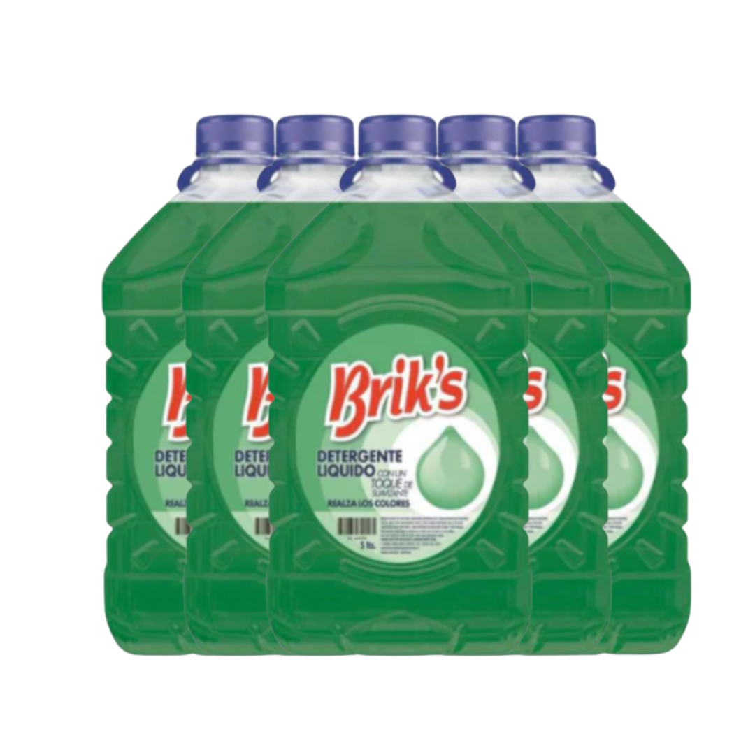 Detergente Líquido Brik's 5L Bidón | Desde $3.290 c/u | Todos los Aromas