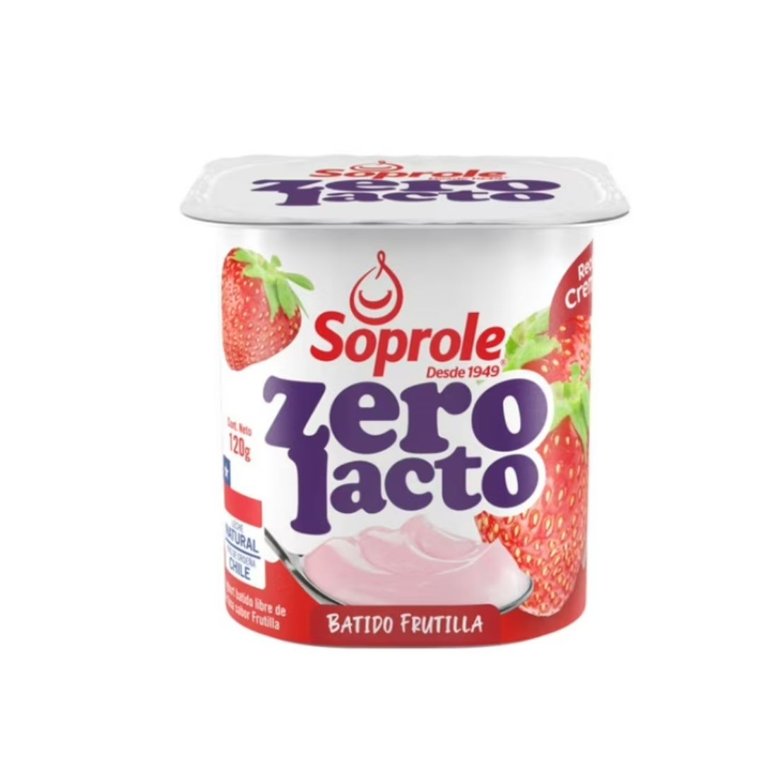 Yoghurt Batido Zero lacto Sabor Frutilla 120 g