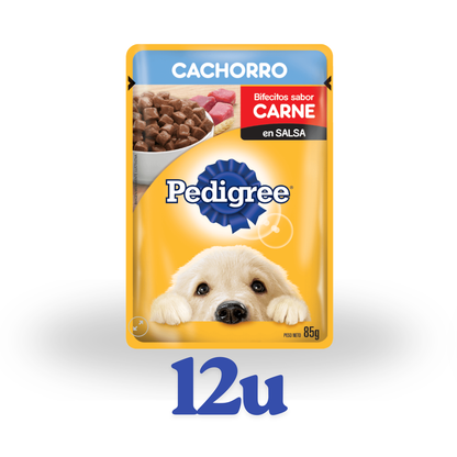 Pack 12 unidades sachet 85g Pedigree $632 c/u