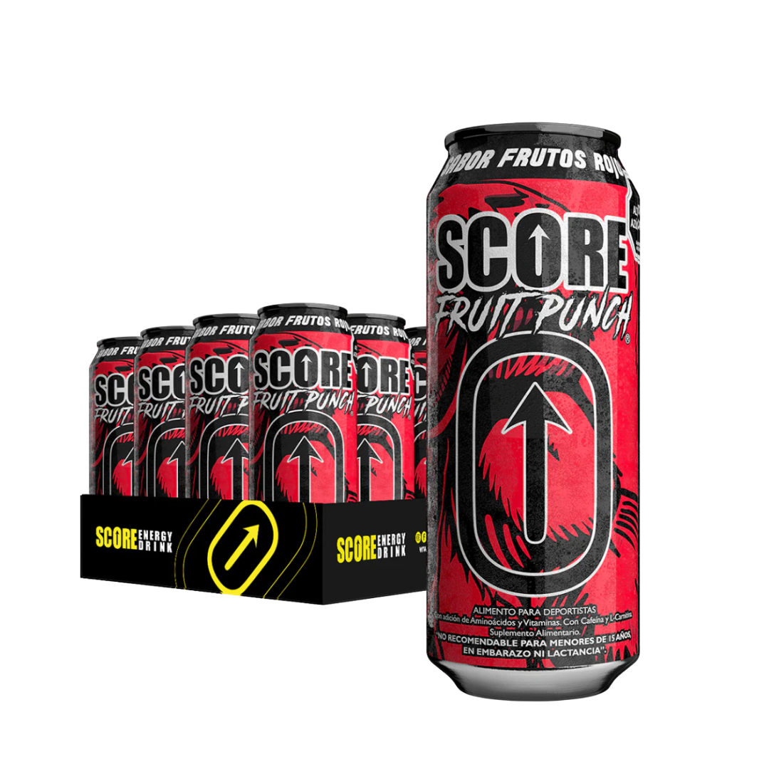 Pack 24 Latas Energética Score 473ml - $850/u