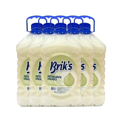 Detergente Líquido Brik's 5L Bidón | Desde $3.290 c/u | Todos los Aromas