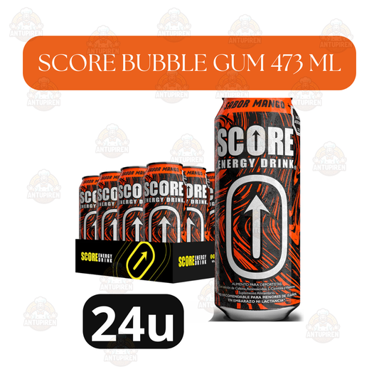 SCORE Mango Energy Drink 500ml | Pack 24 Latas | $850c/u