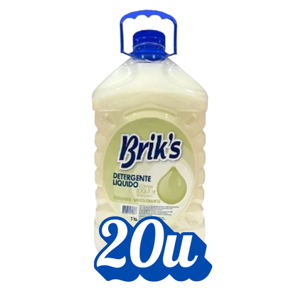 Detergente Líquido Brik's 5L Bidón | Desde $3.290 c/u | Todos los Aromas
