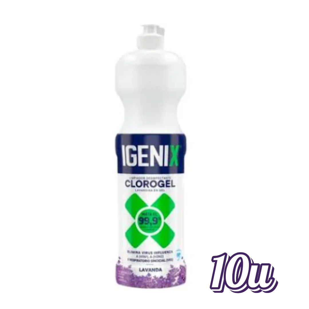 Limpiador Cloro Gel Igenix Tradicional 900ml - $1.390 c/u