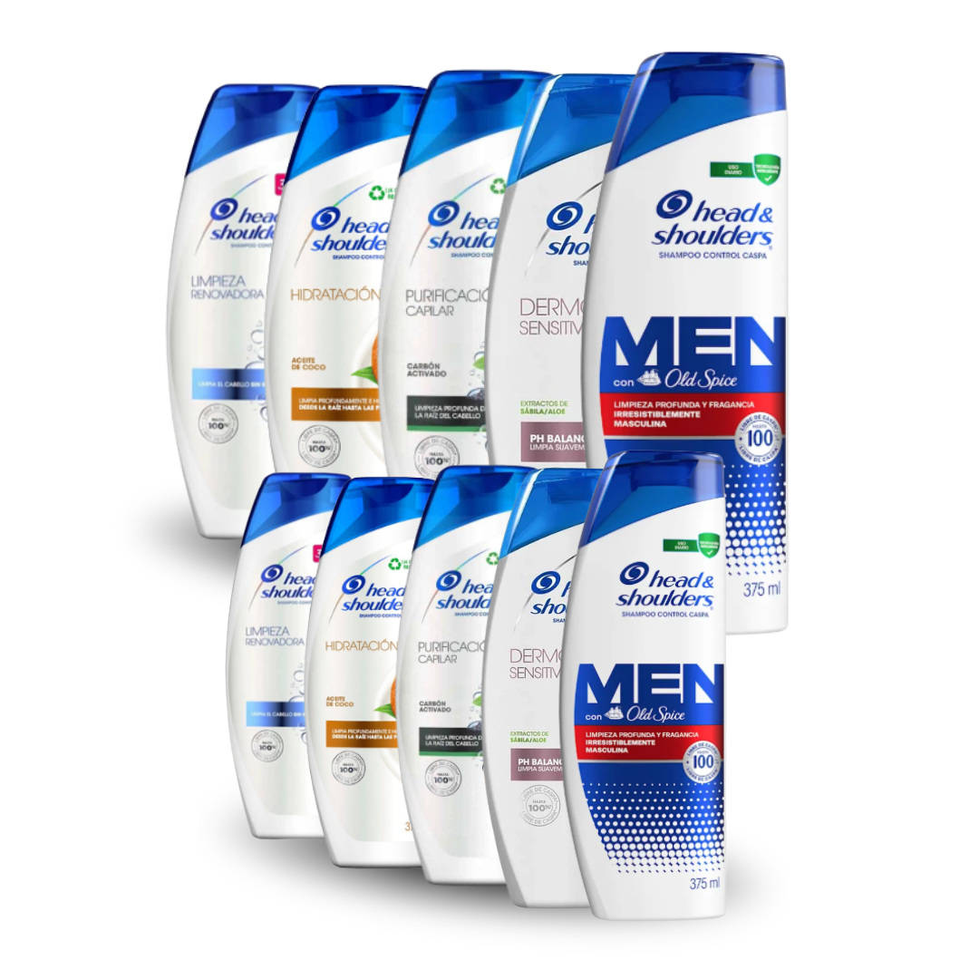Shampoo Head & Shoulders 375 ml $3.790 c/u