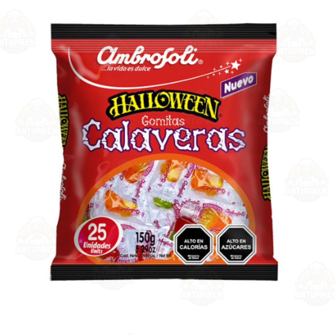 Gomitas Calaveras Ambrosoli 25 Unidades
