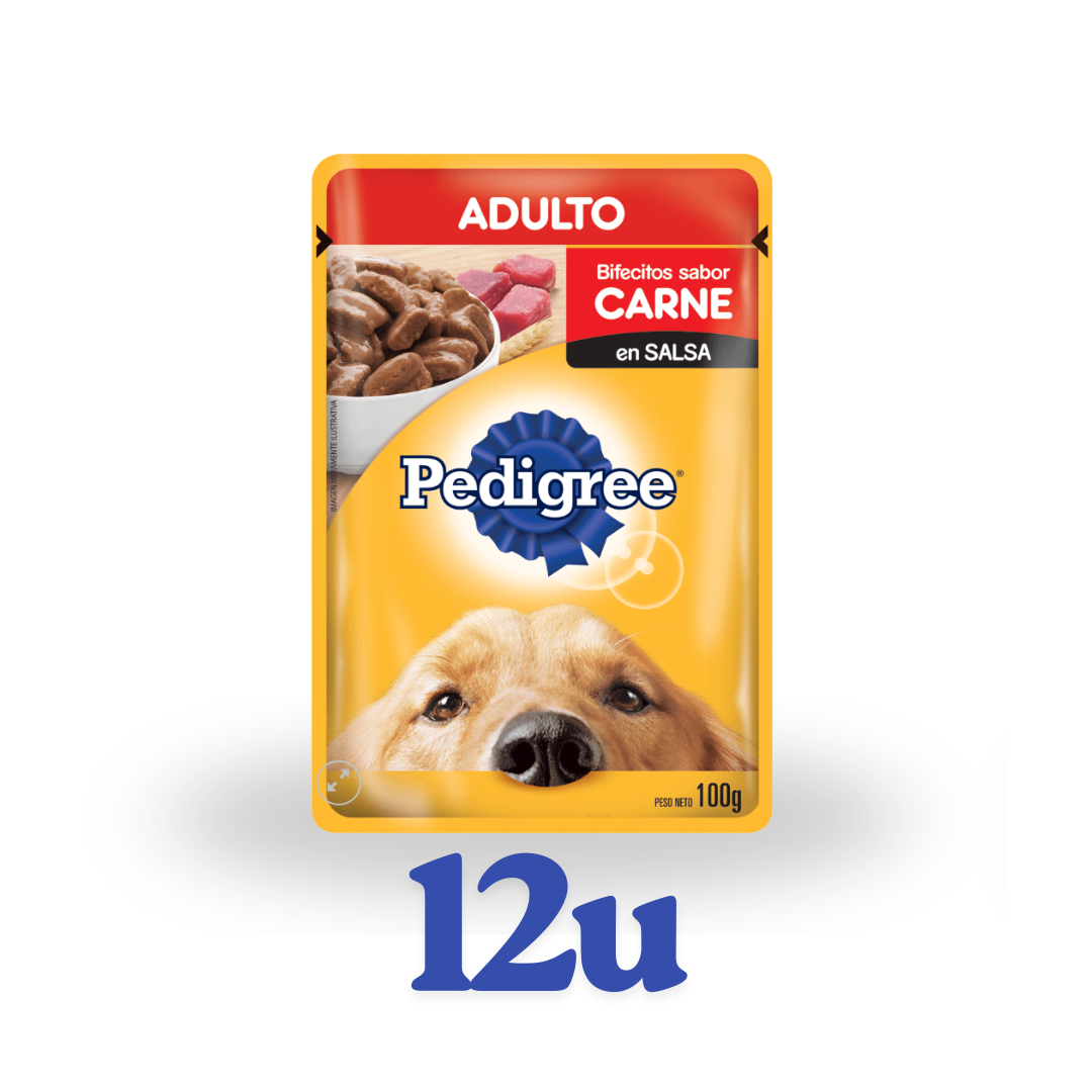 Pack 12 unidades sachet 85g Pedigree $632 c/u