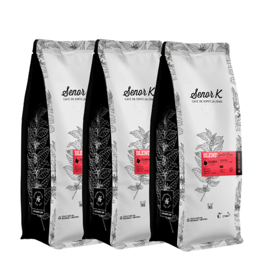 Café En Grano 1Kg Señor K Tostado Medio Blend - $28.990 c/u