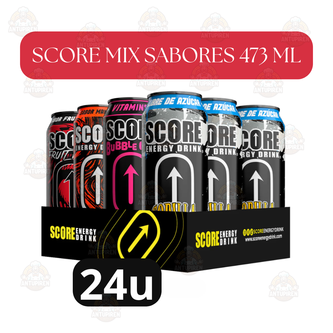 Bebida Energética SCORE Mix 473ml | Pack 24 Latas al Mejor Precio