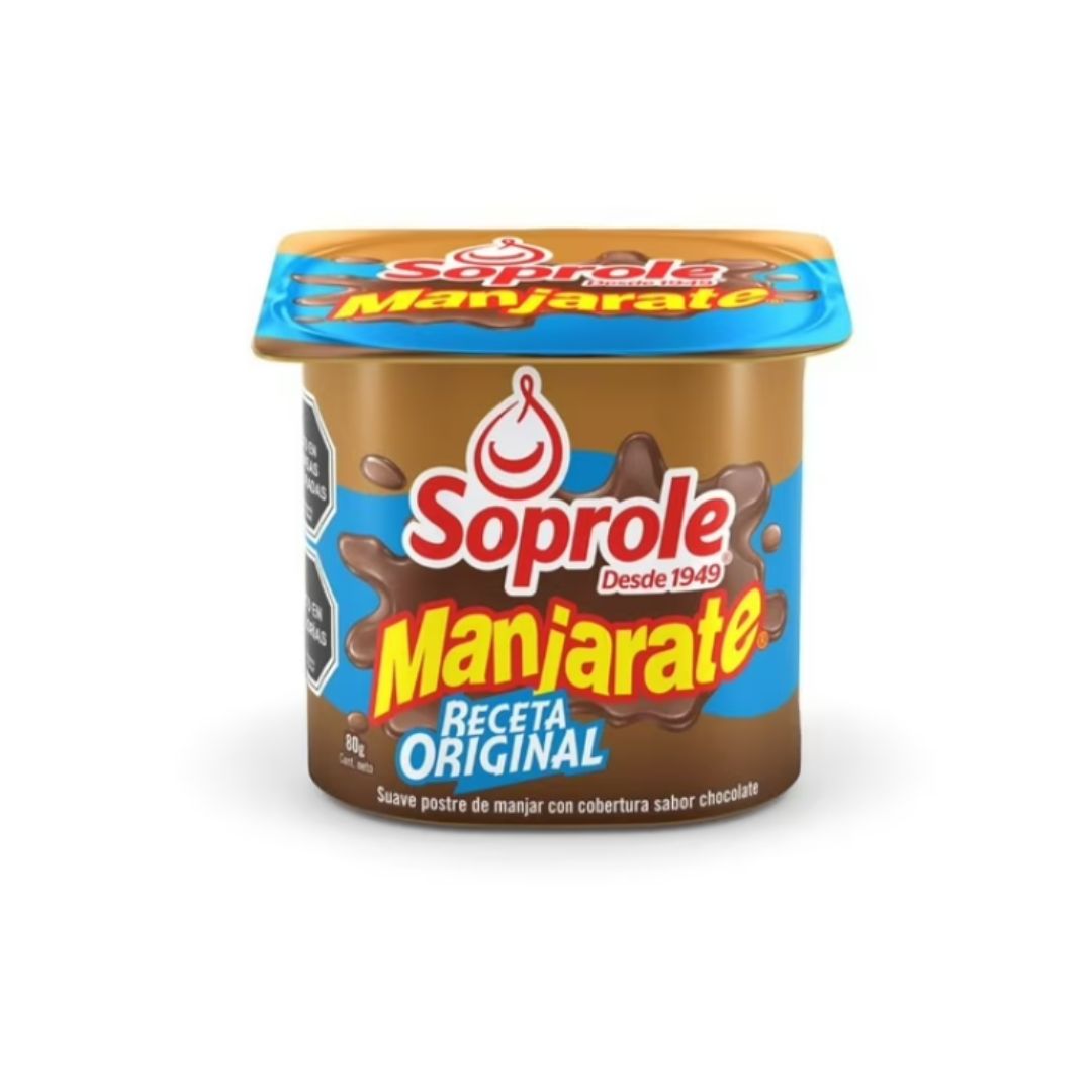 Postre Manjarate Chocolate Receta Original Pote, 80gr