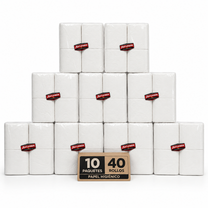 Papel Higiénico Doble Hoja Económico 4 Rollos 20m - $890 c/u