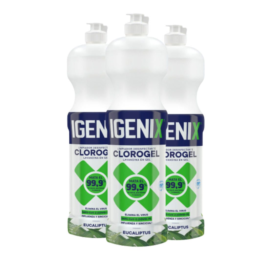 Limpiador Cloro Gel Igenix Tradicional 900ml - $1.390 c/u