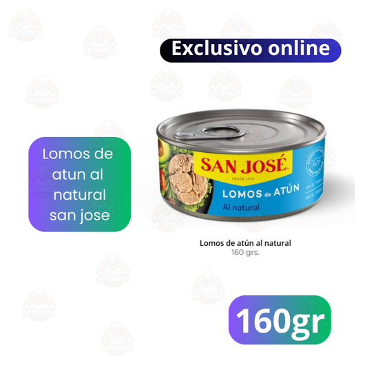 Lomos de atún al natural 160 grs.