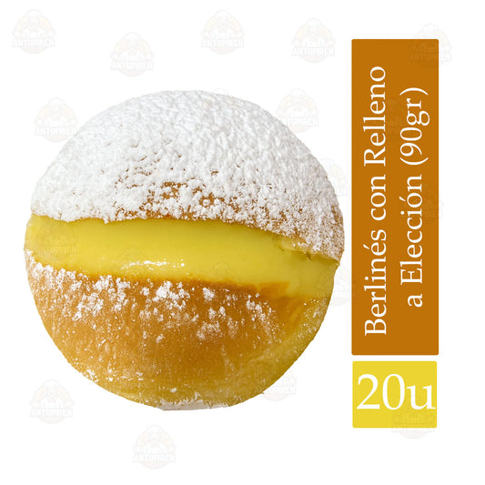 Berlinés (90gr) con Relleno a Elección $500c/u – Caja 20 Unidades