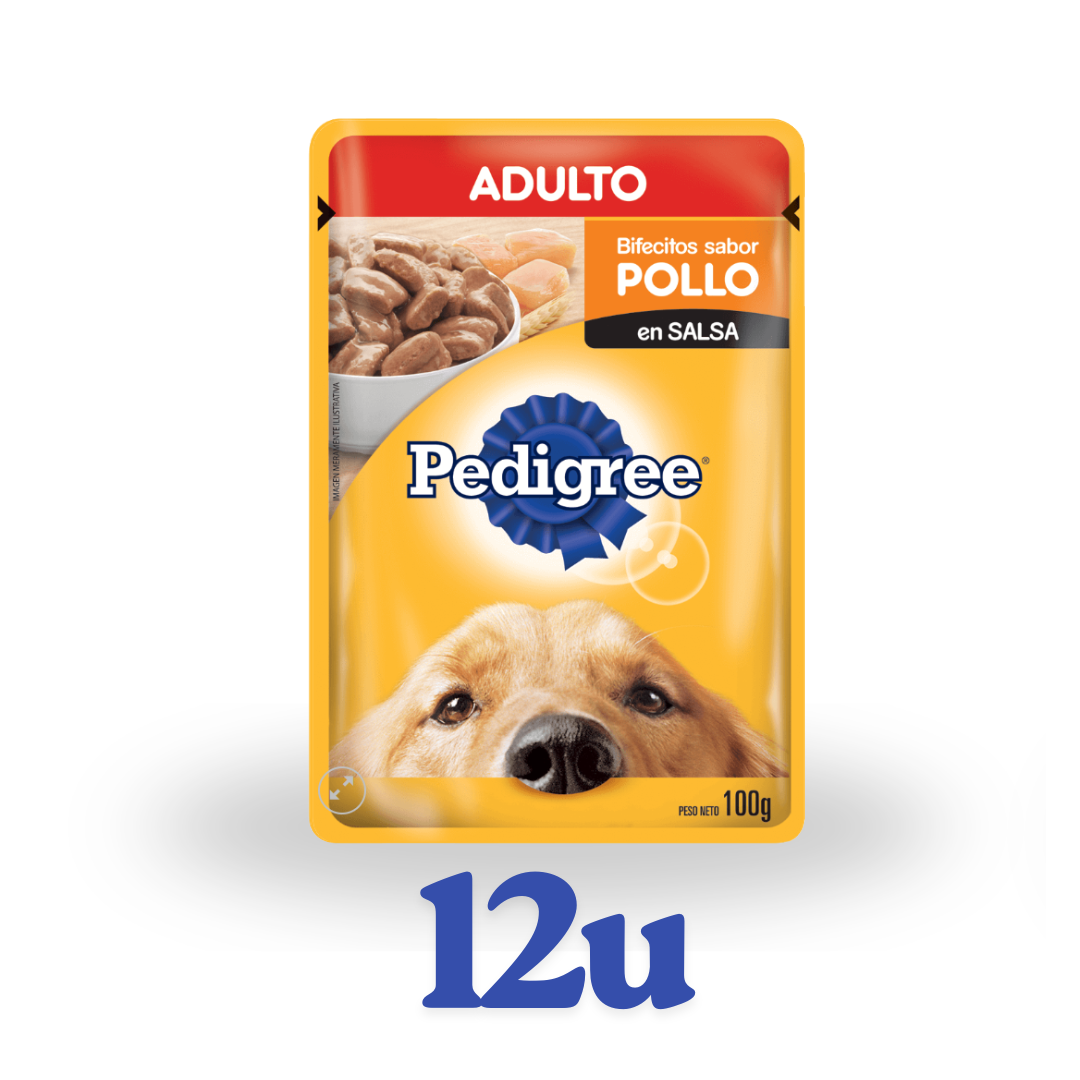 Pack 12 unidades sachet 85g Pedigree $632 c/u