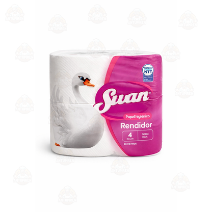 Papel Higiénico Swan Doble hoja 20Mtrs (4Rollos) - $890 c/u