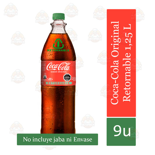 Bebida gaseosa no alcohólica 1,25 L x 9 unidades - 940c/u