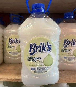 Detergentes Brik’s Blanco 5 L (5unidades)