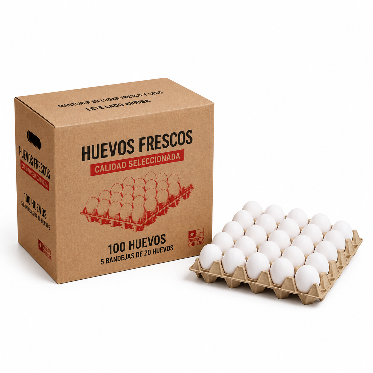 CAJA 100 UN HUEVOS JUMBO XXL