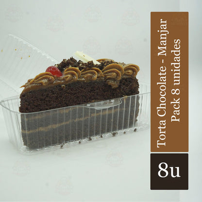 Postre de Chocolate - Manjar / Pack 8 unidades