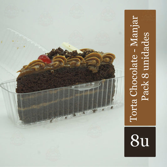Postre de Chocolate - Manjar / Pack 8 unidades