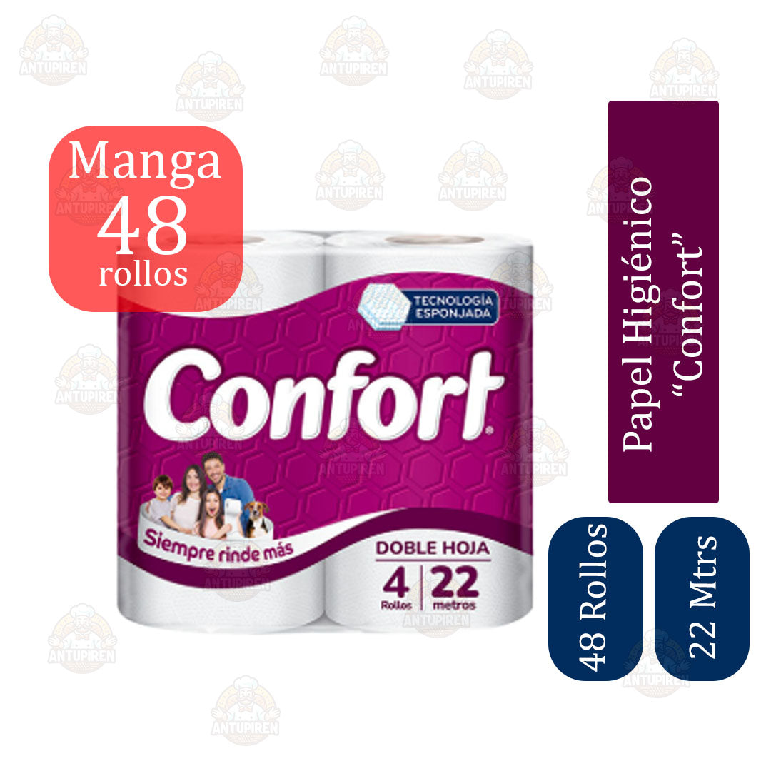 Manga De Papel Higiénico Confort 20mt X 48un