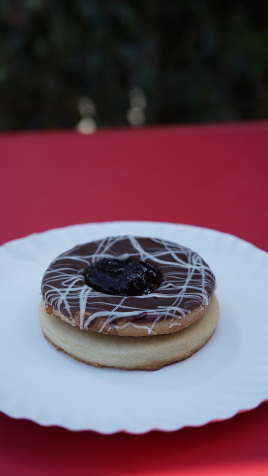 Mendocino relleno de manjar con arándanos y chocolate / pack de 10 unidades