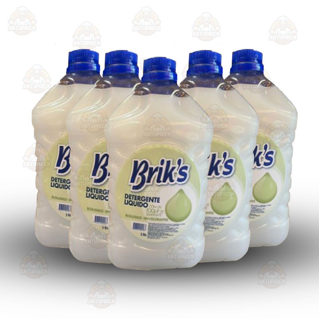 Detergentes Brik’s Blanco 5 L (5unidades)