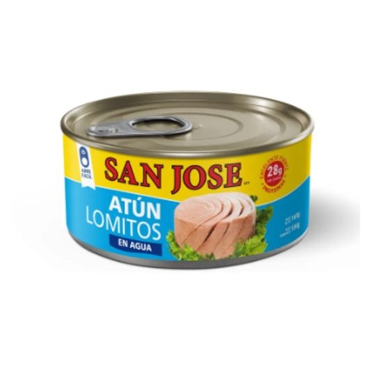 Atún Lomito en Agua San José, 160g neto (104g drenado)