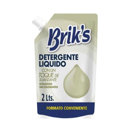 Detergente Líquido Briks Blanco 2L DoyPack