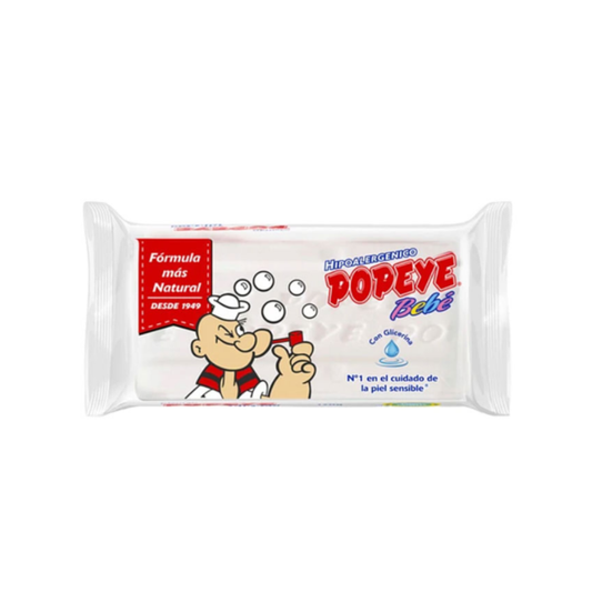 Detergente en Barra Popeye Hipoalergénico Bebe 170gr - $ 1.090 c/u