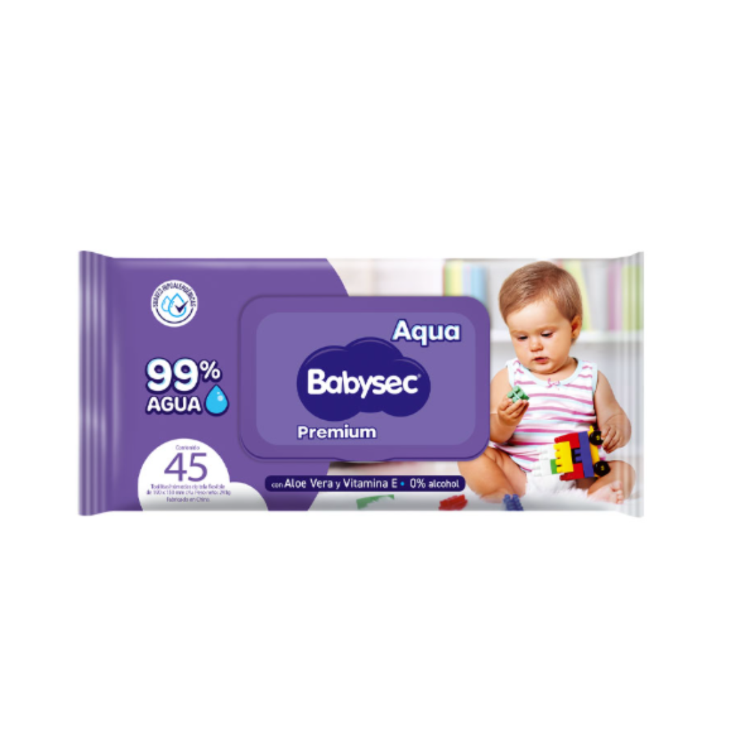 Toallitas Húmedas 45u Babysec Premium