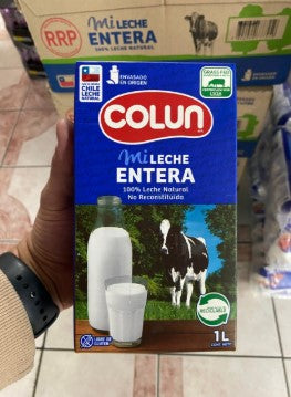 Leche Entera Colun 1L – Caja de 12 Unidades