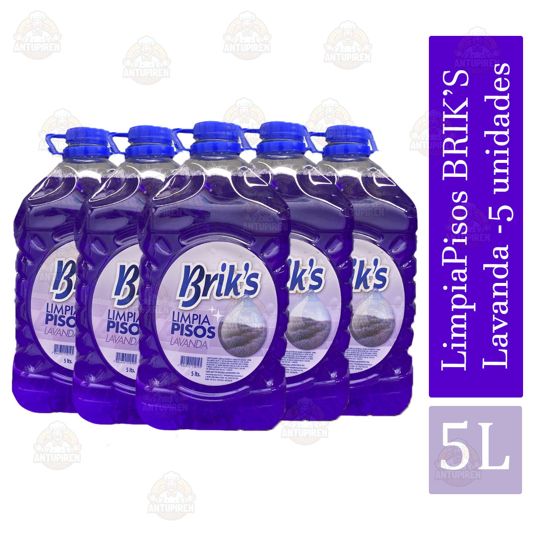 Limpia Pisos Brik’s Lavanda 5 L (5 unidades)