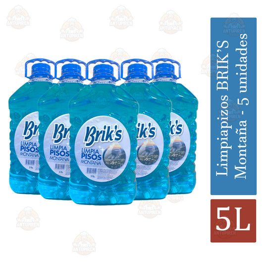 LimpiaPisos Brik’s Montaña 5 L (5 unidades)
