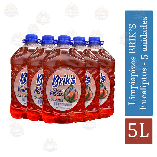 LimpiaPisos Brik’s Eucaliptus 5 L (5 unidades)
